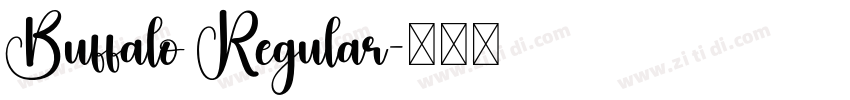 Buffalo Regular字体转换